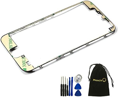 Mencia Phone Replacement Parts LCD Screen Bezel Frame with 3m Adhesive Tape and Tool for iPhone 6 Plus (Black)