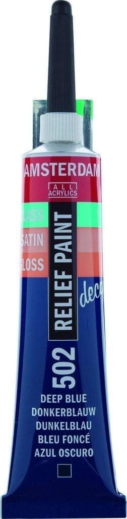 Decorfin RELIEF (Gutta Outliner) PAINT DEEP BLUE - 20ml