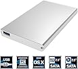 Sabrent Ultra Slim USB 3.0 to 2.5-Inch SATA External Aluminum Hard Drive Enclosure [Optimized For SSD, Support UASP SATA III] Silver (EC-UM30)