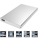 Sabrent Ultra Slim USB 3.0 to 2.5-Inch SATA External Aluminum Hard Drive Enclosure [Optimized For SSD, Support UASP SATA III] Silver (EC-UM30)