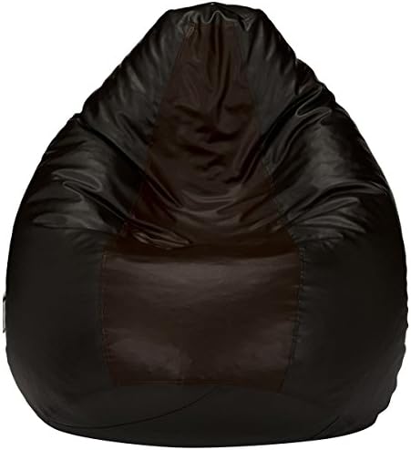Bird's Nest Brown Black XXXL Bean Bag Cover Gamer Recliner Beanbag Garden Seat Chair Cover for Outdoor and Indoor Water and Weather Resistant (Filling Not Included)