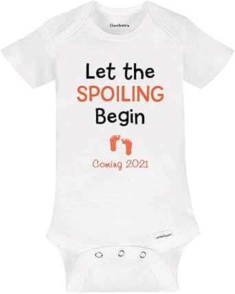 baby announcement onesie grandparents