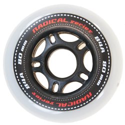 Tempish Unisex Adult RADICAL 80x24 84A Spare Wheels - White, 80 mm