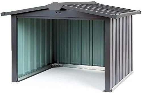 Zelsius Garage Robot tondeuse en métal | 86,5 x 88 x 60 cm | Garage pour robot tondeuse à gazon, robot tondeuse - Home Robots