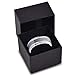 Tungsten Wedding Band Ring 8mm for Men Women Comfort Fit Beveled Edge Brushed