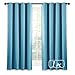 NICETOWN Blackout Shades for Bedroom Windows - (Teal Blue Color) Thermal Insulated Window Treatment Curtain Drape, Room Darkening Modern Drapery for Boy's Room, 52x63 inches, One Panel