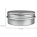 Beauticom (Quantity: 6 Pieces) 60G Round Silver Aluminum Metal Tin Storage Jar Containers with Secure Screw Top Lids for Cosmetics, Aromatherapy, Crafts, Paints and More!