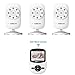 Video Baby Monitor with Camera and Infrared Night Vision, Two-Way Talkback, and Temperature Monitor - Long Range, Monitor Your Baby All Round The Clock,Include 2 Piece Outlet Protector (Cool White)