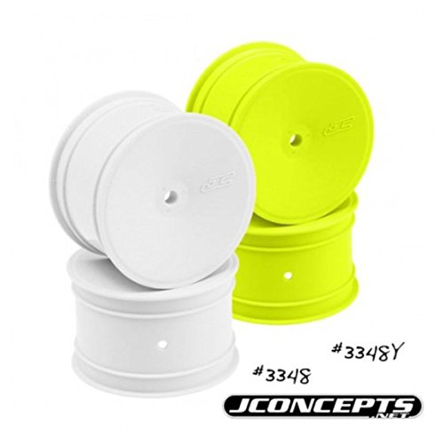 J Concepts Rear Mono,12mm Hex Wheel, White: B4.1, RB5 JCO3348