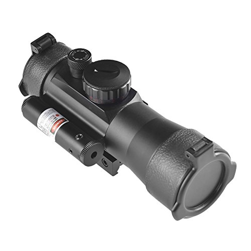 Beileshi 2x42 Green & Red Dot Scope Reticle Scope with Red Laser