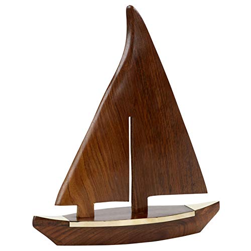 Wooden Sailboat 33x28cm