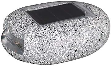 Solar Light LED Road Stud Light Pebbles Decorative Stones Landscape Lighting Waterproof Outdoor for Patio Lawn Garden Yard Walkway Pathway Driveway (1PC)