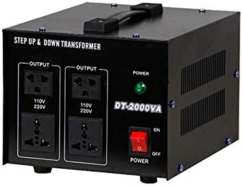 MKHJ Voltage Transformer 3000w Auto Step Up & Step Down Voltage Transformer Converter, 110-120 To 220-240 Volts, Soft Start & Full Load,Circuit Breaker Protection,