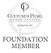 THE PEARL SOURCE 14K Gold Round Genuine Black Japanese Akoya Saltwater Cultured Pearl Necklace in 18