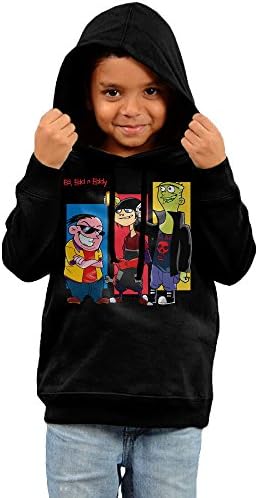 KYY Kid's Ed, Edd N Eddy Unisex Hooded Sweatshirt Black Size 4 Toddler
