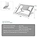 Laptop Stand, Ergonomic Aluminum Laptop Computer Stand for Desk Compatible with Mac MacBook Pro Notebook Holder, Portable Adjustable Ventilated Desktop Holder Riser for Office 10 to 15.6 inch, Silverthumb 3