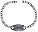 Max Petals - Xarelto Identification Bracelet Stainless Steel Medical Alert ID with 9 Inch Chain