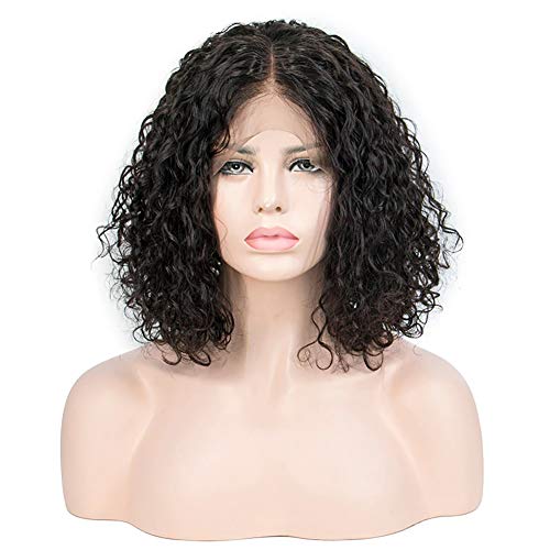 VSHOW-Lace-Front-Wigs-Human-Hair-4x4-Lace-Closure-Short-Bob-Water-Wigs-Brazilian-Curly-Wet-and-Wavy-Deep-Wave-Bob-Wigs-for-Black-Women-150-Density-Pre-Plucked-with-Baby-hair-14-Inch