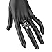 Beauty7 Adjustable Gothic Punk Rock Retro Style Snake Venom Coil Open Cocktail Ring Men