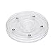 TamBee 4PCS 3Inch Acrylic Lazy Susan Turntable Organizer Revolving Display Base White Acrylic for Spice Rack Table Cake Kitchen Pantry Decorating