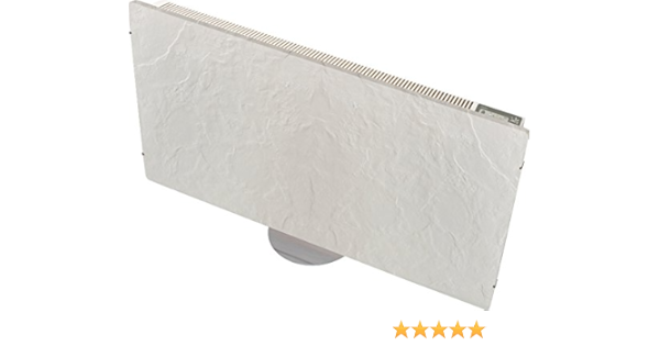Jata Dual-Kherr extrafino Acumulador de silicio, 2000 W, Acabado Exterior Pizarra, Textura de Piedra Natural Blanca