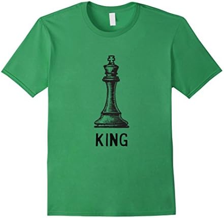 Mens King Piece Chess T-Shirt 2XL Grass