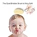 Baby Hair Brush and Comb Set for Newborns & Toddlers Eco-Friendly Safe and Soft Goat Bristle Brush, Perfect for New Baby Shower and Registry Gift (Pink)