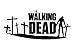 The Walking Dead Zombie Die Cut Decal Vinyl Sticker - 6.75" Black