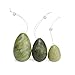 ELEGIANT Set of 3 Natural White Jade Egg for Kegel Exercise Pelvic Floor Muscles Vaginal Exercise Yoni Egg Ben Wa Ball Health Care for women gift