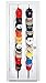 Perfect Curve CapRack18 Over-The-Door Cap Organizer, Two Straps, Holds Up To 18 Caps, Black primary