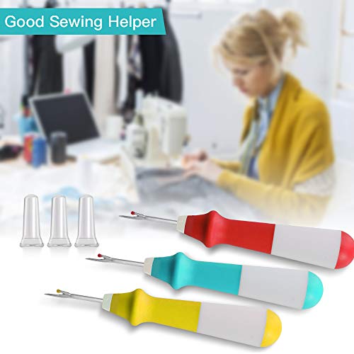 3 Piece Large Seam Ripper, Seam Rippers for Sewing, Colorful Handy