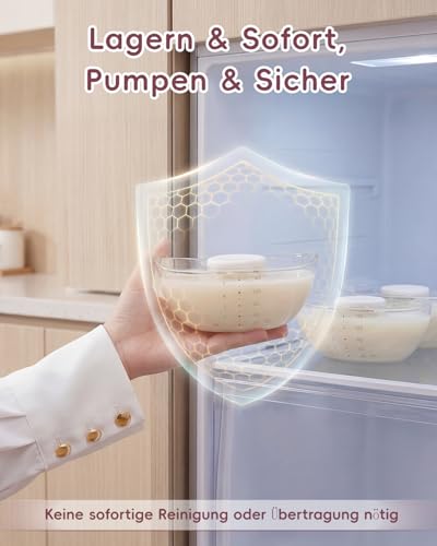 Breast Pump, Electric Double Breast Pump, Handsfree with 4 Modes and 9 Levels, Portable Electric Breast Pumps with 17/19/21/24 mm Flange, Leak-Proof, BPA-Free (2 Packs)
