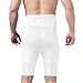 Haseil Men's Body Shaper Tummy Control Slimming Hi-Waist Stretch Shapewear Shorts, White, Medium