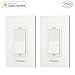 Koogeek Smart WiFi Light Switch Dimmer Works with Apple Homekit, Only for Single Pole, Support Siri on 2.4GHz Network 2 Packs (Require Neutral Wire)