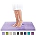 Genteele Memory Foam Bath Mat Non Slip Absorbent Super Cozy Velvet Bathroom Rug Carpet (22 inches X 36 inches, Lavender)