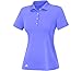 adidas Golf Women's Essentials Short Sleeve Solid Polo Shirt, Light Flash Purple, Small