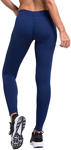 Laisa Sports Women's Compression Thigh Slimming Butt Lift Leggings Hip Push Up Yoga Pants (US Small=Asia L, Navy)