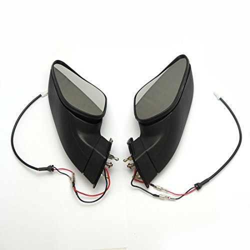 KEMIMOTO Fits DUCATI 848 1098 1198 Mirrors For 1098S/R 1198R Motorcycle LED Turn Signal Blinker
