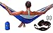 Favofit Portable Single Camping Hammock with Straps, Blue