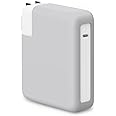 LCMOCICO 140W Soft Silicone Power Adapter Sleeve Case for 2021 2022 2023 2024 MacBook Pro 16 inch A2485 M1 A2780 M2 A2991 M3 A3186 A3403 M4 Charger Protective Cover (140W), Gray