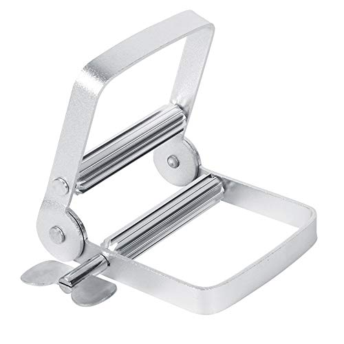 AIGGEND Toothpaste Squeezer- Aluminum Tube Squeezer Dispenser Tool for Squeezing Hand Cream Toothpaste Hair Dyes Unguent (Silver)