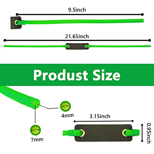 Slingshot Replacement Bands Set, Elastic Rubber Tube Straps, Heavy Pull For Outdoor Shooting And Hunting, Suitable For All Use Yoke In Tube, Leather Bag, Color Random