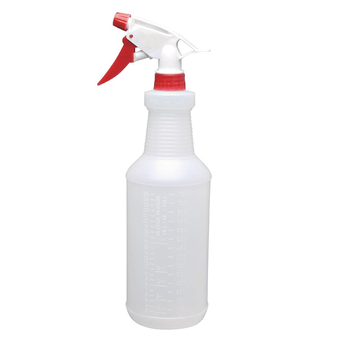 Jantex Colour-Coded Trigger Empty Spray Bottle Red 750ml - Replacement, Reusable Multipurpose Bottle CD815