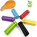 SourceTon 6 Pack Non-Slip Foldable Silicone Trivets in Cute Colors, Silicone Pot Holder, Hot Pad, Pot Holder, Free Bonus Spoon Rest/Balloon Whisk Rest