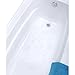 Adhesive Oval Bath Treads - White