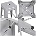 Yaheetech 24inch Metal Bar Stools Counter Height Barstools Set of 4 High Backless Industrial Stackable Metal Chairs Indoor/Outdoor, Silver