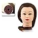 Mannequin Head with 100% Human Hair, 22 Inches Long, Auburn Shade, Hands-On Practice for Cosmetology and Hairdressing Students, by Adolfo Design