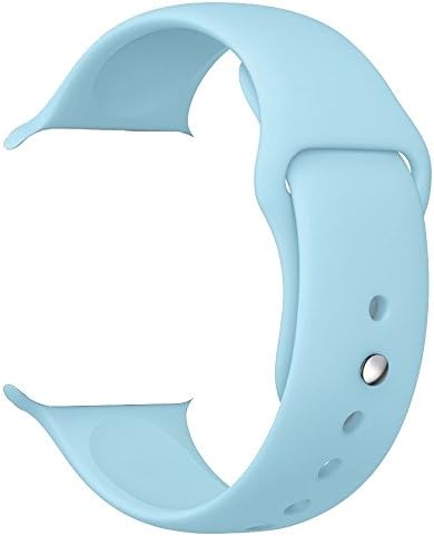 Soft Silicone Replacement Sport Band 38mm/42mm Apple Watch Band for Apple Watch Series 1 Series 2 Sport&amp;Edition (Teal, 42mm)