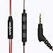 Symphonized NRG 3.0 Earbuds in-Ear Headphones, Wood Noise-isolating Earphones with Microphone & Volume Control (Crimson Red & Hazy Gray)thumb 3