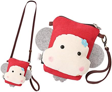 Twinkle Club Lightweight Small Crossbody Purse Cute Phone Bag for Girls and Women, Red